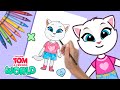 How to Draw Angela ✏️ Talking Tom & Friends World: Easy Crafts