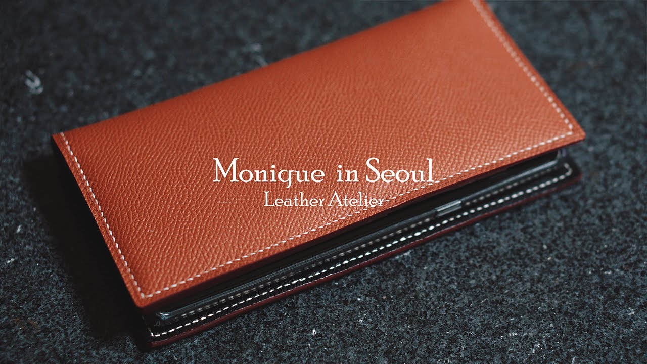 Making a Galaxy Note9 Leather Case - D.I.Y ASMR