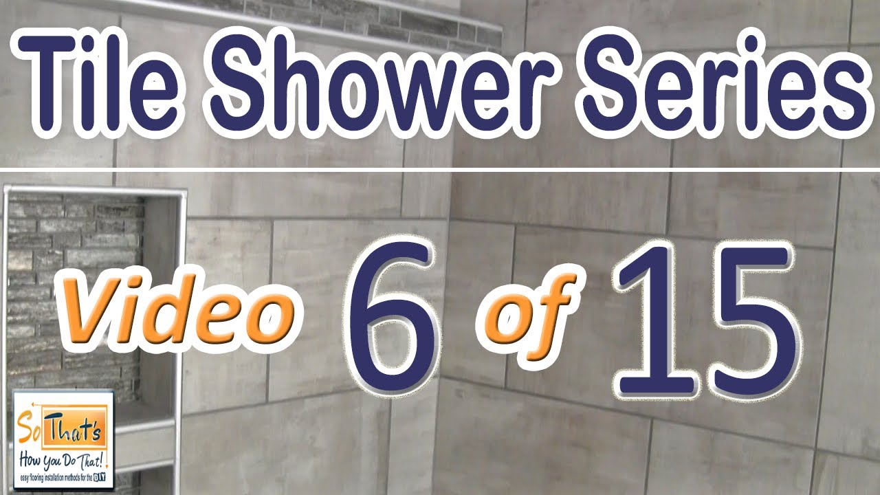 How to build and waterproof a curb for a custom shower - YouTube