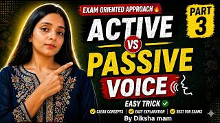Active &amp; Passive Voice Class 3 | SSC CGL, Banking, Defence Exams | Exam Oriented English 🔥#ssc #upsc
