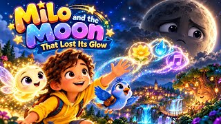 🌙 Milo & the Moon That Lost Its Glow! ✨ | Magical 3D Adventure for Kids