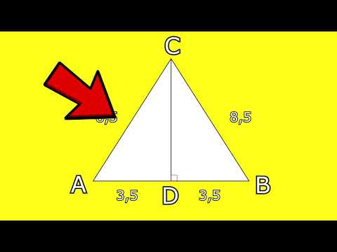 Video: Hoe De Zijde Van Een Gelijkbenige Driehoek Te Berekenen?
