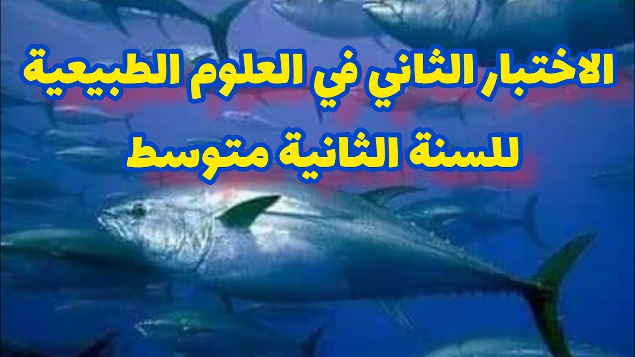 الاختبار الثاني في العلوم الطبيعية للسنة الثانية متوسط رقم 9