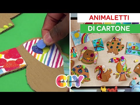 COME FARE ANIMALETTI DECORATIVI DI CARTONE | Lavoretti per bambini Crayola CIY