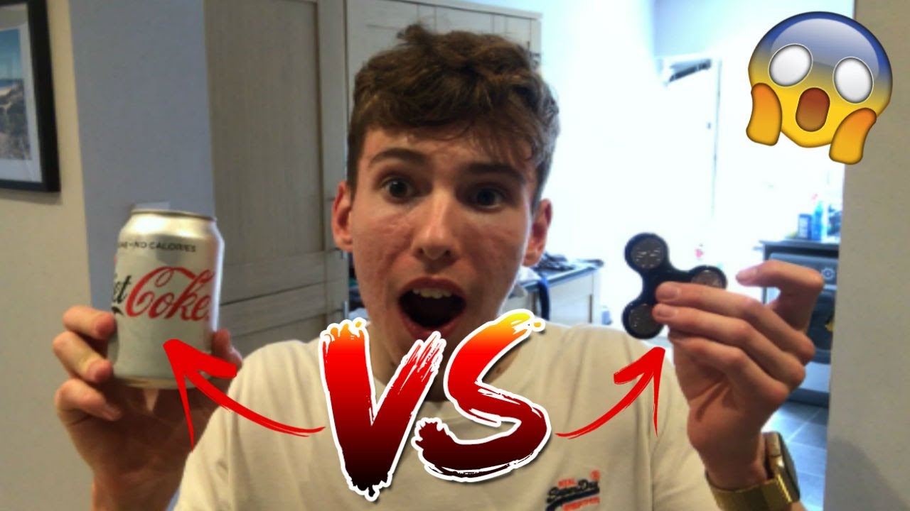 9999+ MPH FIDGET SPINNER VS COKE CAN! *EXTREME*