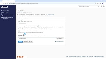 Como configurar dominio adicional (de complemento, alias e subdomínios) no cPanel