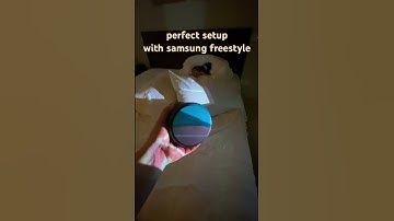 perfect setup with samsung freestyle #elainaelishaeomira