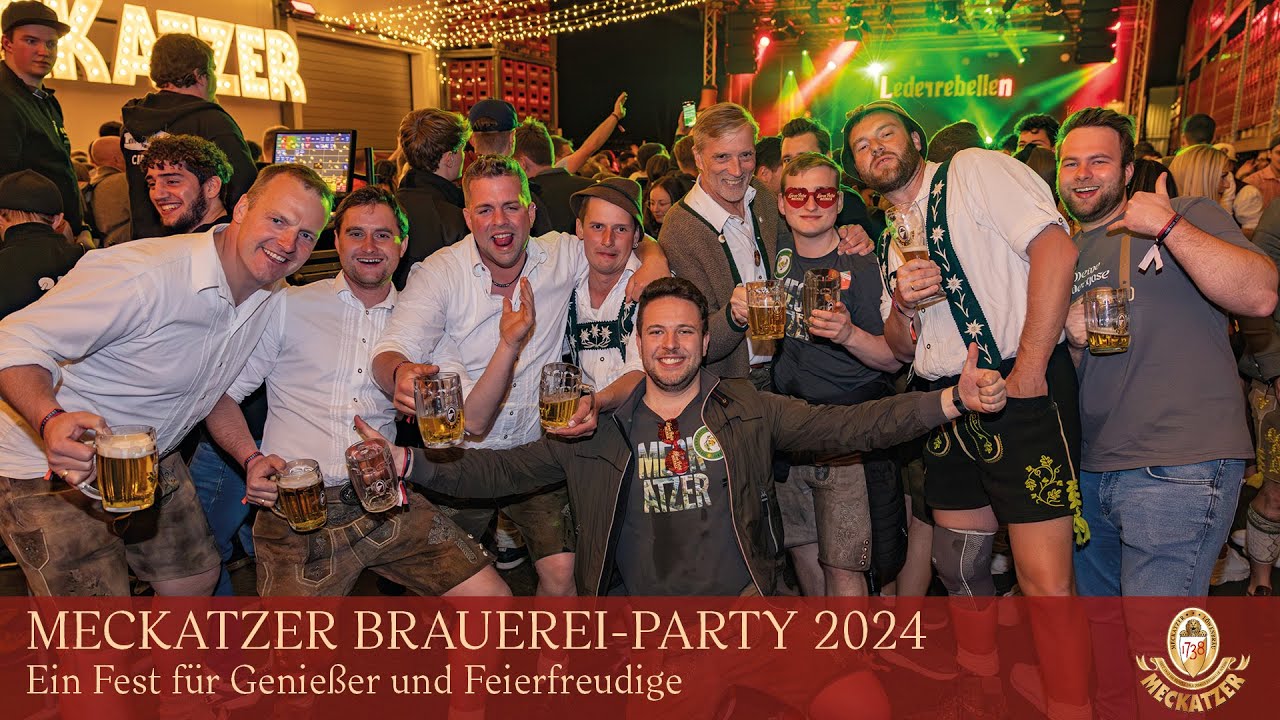 Meckatzer Brauerei-Party 2024: Ein Fest für Genießer und Feierfreudige - YouTube