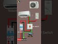 Split AC Wiring Connection #electronic #shorts