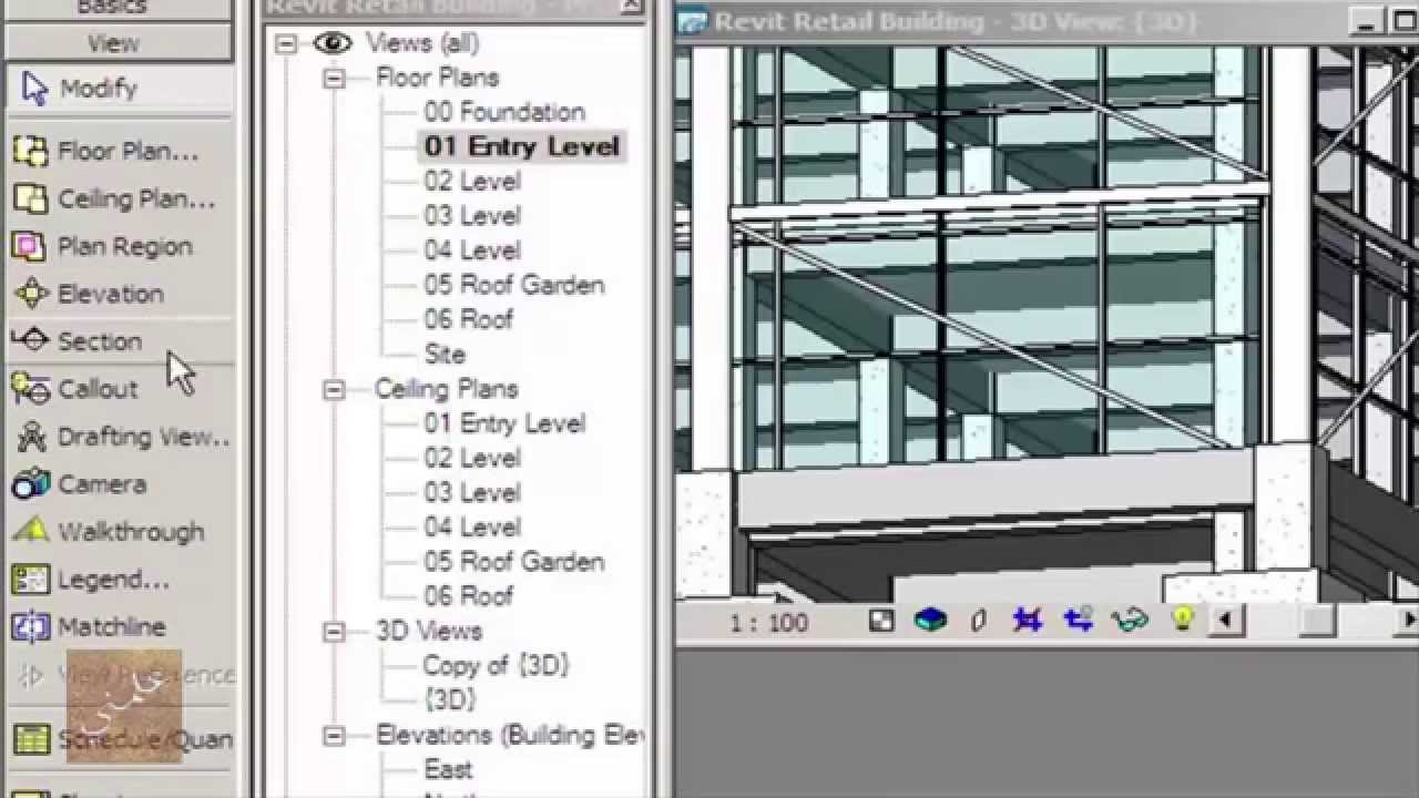 03 12 Revit 2008 Creating A Drop Ceiling Youtube