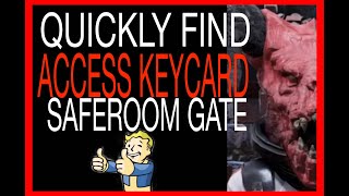 GLITCH! ACCESS KEYCARD SAFE ROOM GATE LOCATION Trade Secrets fallout 76 walkthrough guide FO76