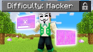 Minecraft, But in "Hacker" Difficulty..