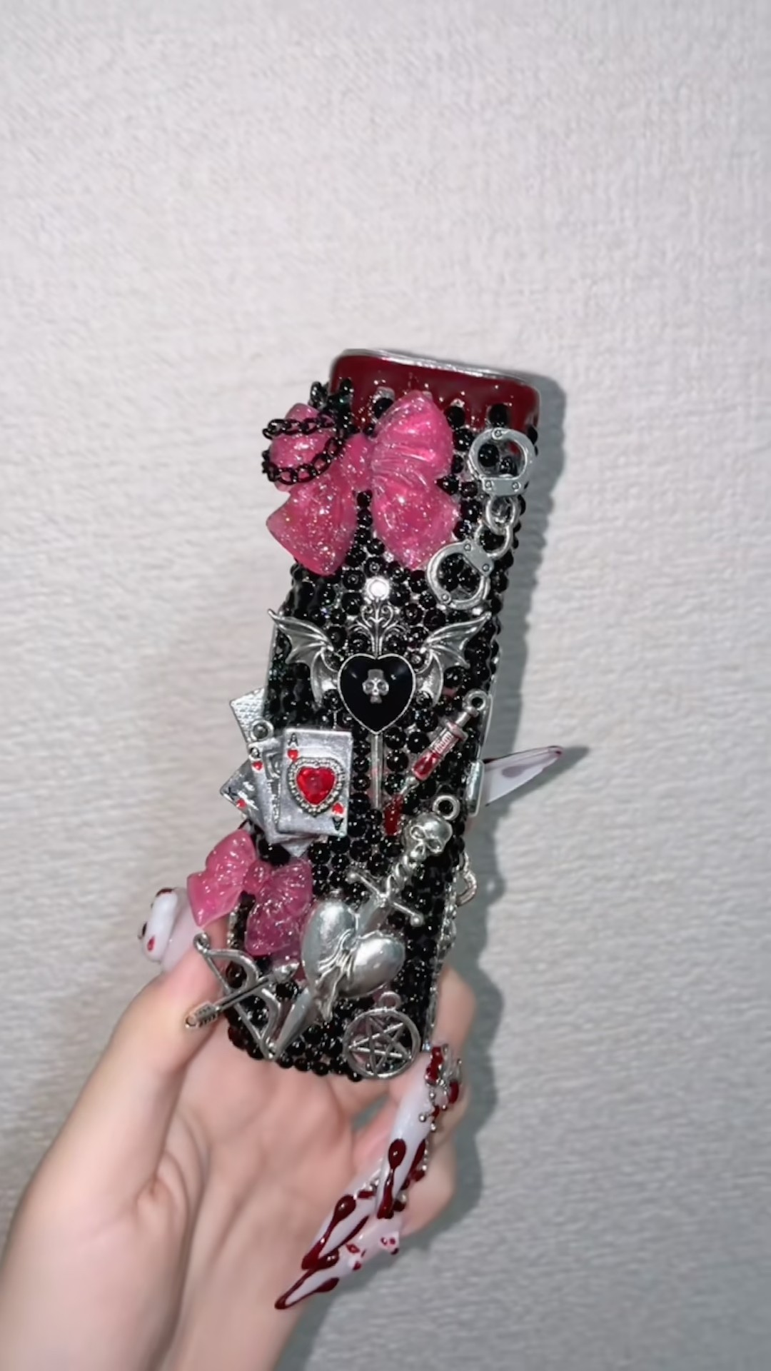 iqosケースデコ #gothic #punk #ハンドメイド #jiraikei - YouTube