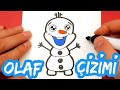 Olaf Kardan Adam Çizimi❤Kolay Çizimler😍How to Draw Olaf😘