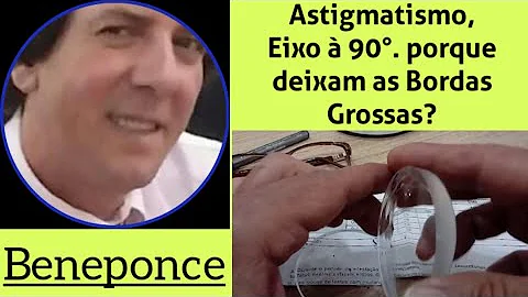 Como saber se o eixo do óculos está correto?