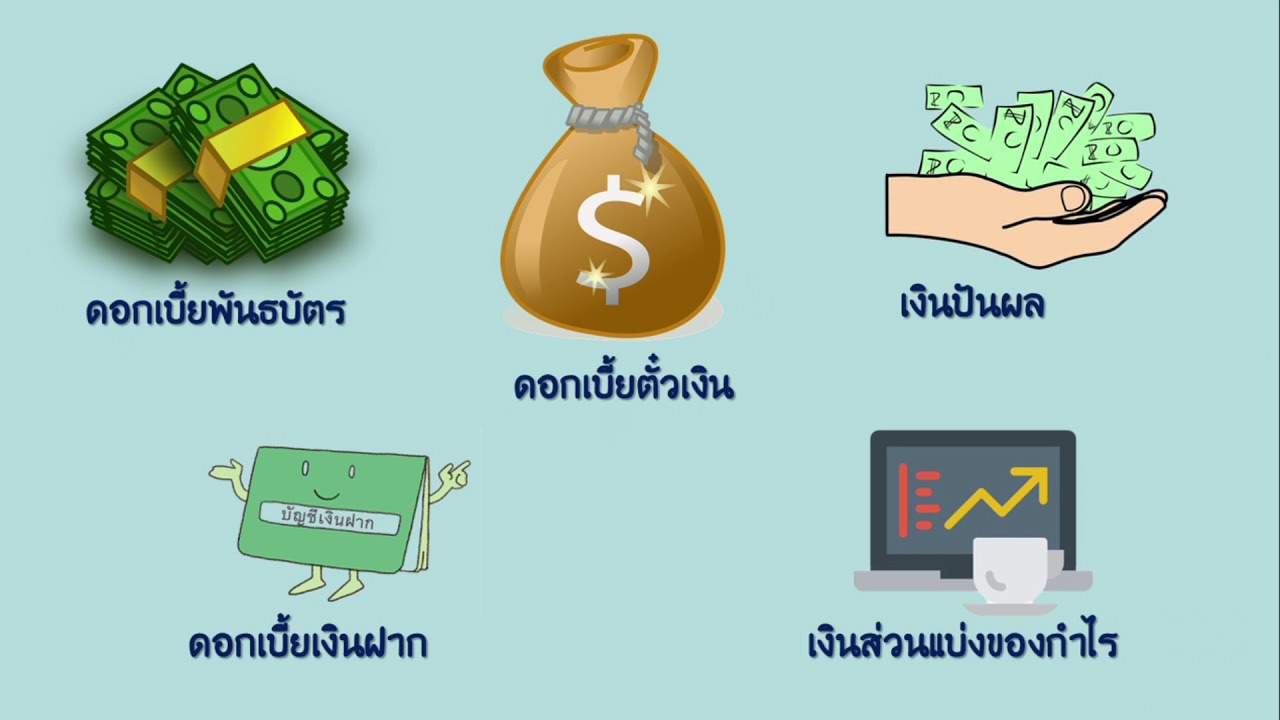 เงินได้พึงประเมิน 8 ประเภท  2022  เงินได้พึงประเมิน มาตรา40(1)-(8)