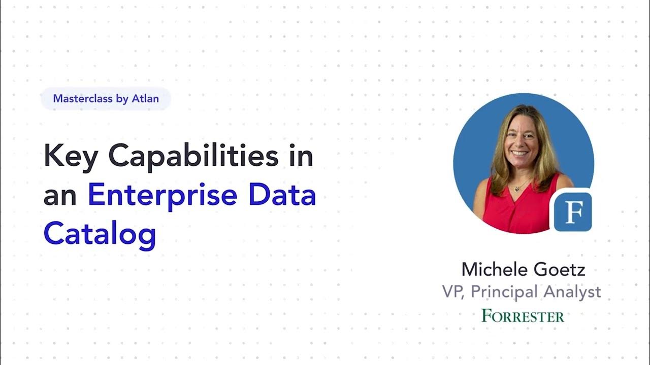 Key Capabilities of an Enterprise Data Catalog for DataOps Forrester