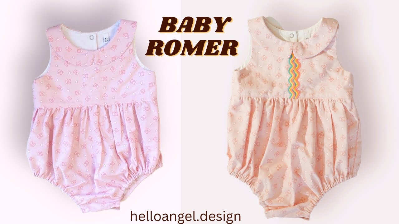 BABY ROMPER WITH SNAP CLOUSER / BEGINNER FRIENDLY / DIY ROMPER MAKING
