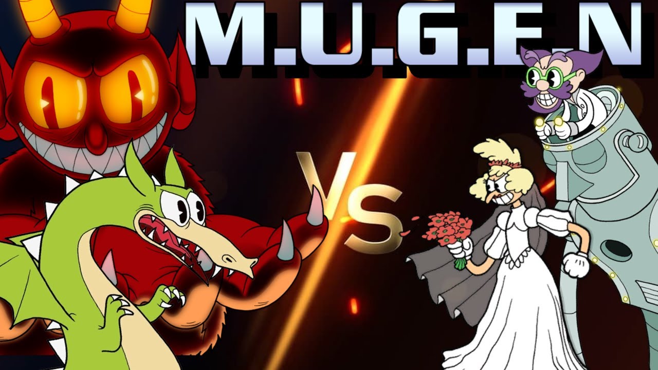 The Devil and Grim Matchstick vs Dr. Kahl's Robot and Sally StagePlay - Mugen Battle