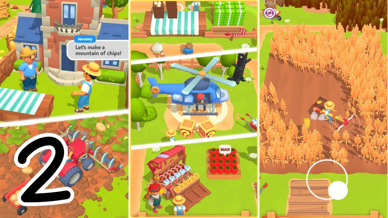 Little Farm Story: Idle Tycoon Gameplay Walkthrough - Relaxing Farm Family Simulator (Part 2)