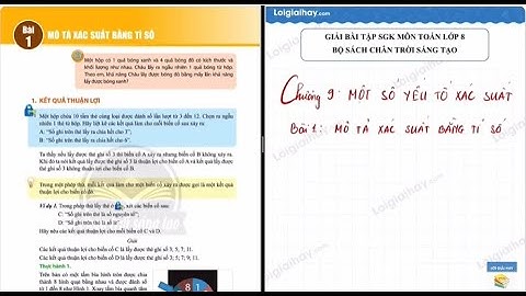 Bài 1 Chương 9. Mô tả xác suất bằng tỉ số - Toán 8 - Chân trời sáng tạo