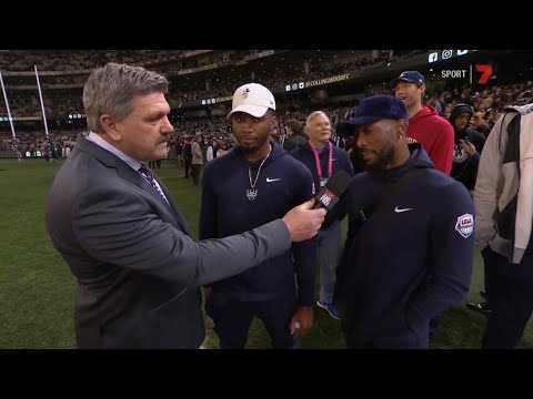 Brian Taylor interviews Donovan Mitchell & Kemba Walker | AFL Round 23