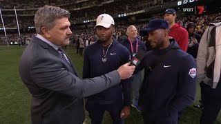 Brian Taylor interviews Donovan Mitchell & Kemba Walker | AFL Round 23
