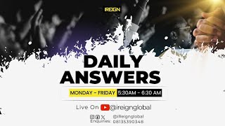 Daily Answers | Live Prophetic Prayer 💥| Friday | September 18th, 2026