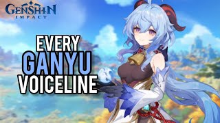 Every Ganyu Voiceline - Genshin impact