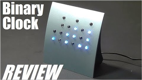REVIEW: "Powers of 2" Binary Clock - Unique LED Desk Clock!