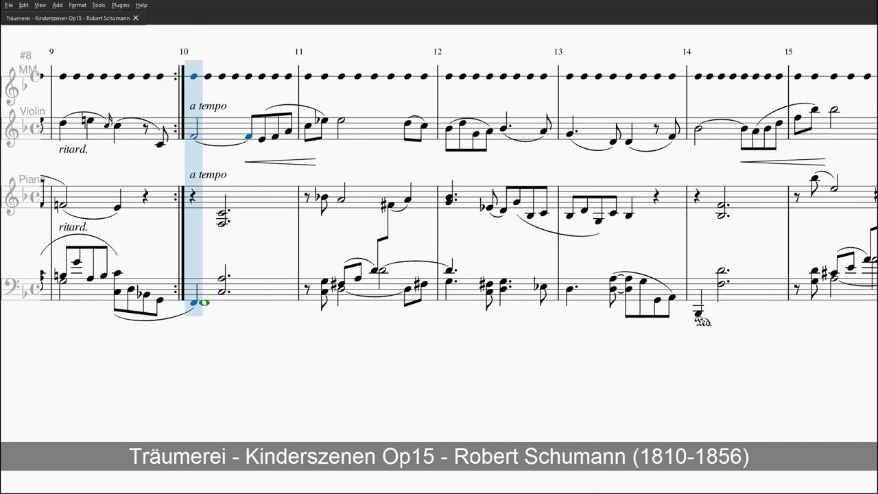 Träumerei Schumann Level 1 Metronome + Violin Solo YouTube