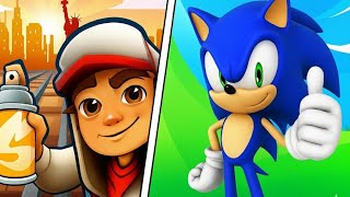 Subway Surfers VS Sonic Dash 🔥 Split Screen Gameplay | Ultimate Speed Run Challenge 2025 screenshot 4