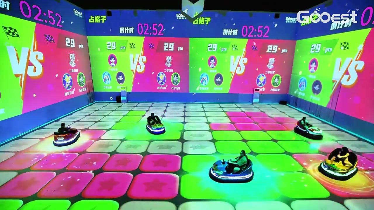 Interactive Bumper Car | Interactive Floor Projection Games | Mixed Reality | Gooest