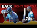 BACK ROHIT SHARMA Dominats ODI Series Rohit Sharma 73 Runs.