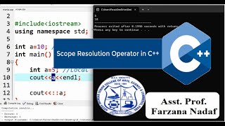 7 Scope Resolution Operator for accessing Global Variable  with Live Demo