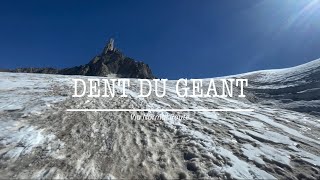 Dent Du Geant Solo climb