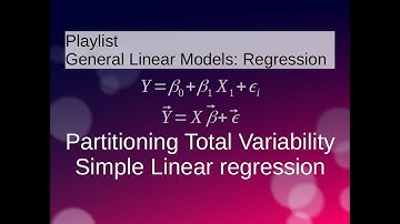 Simple Linear Regression: Partitioning Total Variability