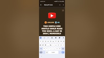 MemeFi Code today daily Reward Earn This Simple side Hustle Could Make you $500+ A Day