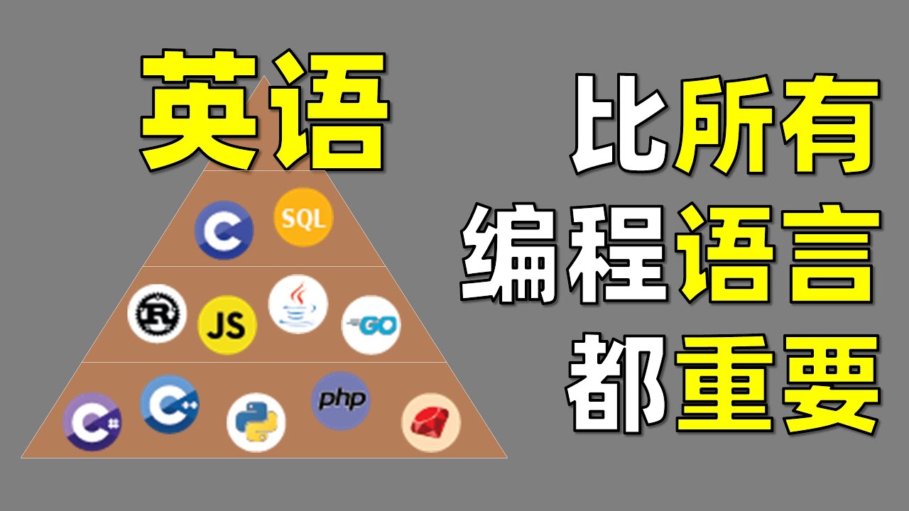 为什么说英语才是最好的计算机语言【让编程再次伟大#3】
