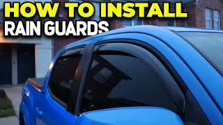 INSTALLING Rain Guards On Toyota Tacoma - 5 EASY STEPS! by Aing 789 views 5 months ago 2 minutes, 17 seconds