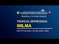 Press Briefing: Tropical Depression Wilma issued at 2 PM | December 06, 2025 - Saturday