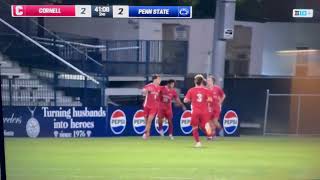 2024 09 09 Alex Harris, Cornell Men's Soccer vs PennState - Harris scores second goal of game