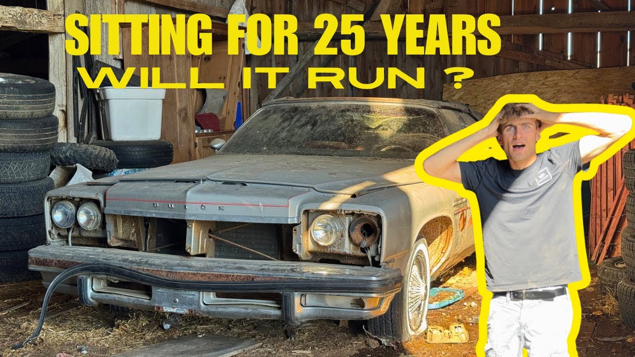25 ЛЕТ ПРОСТОЯЛ! - А поедет? Buick Lesabre Convertible 1975 года
