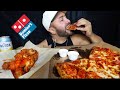 Dominos Ultimate Pepperoni & Wings MUKBANG • EATING SHOW