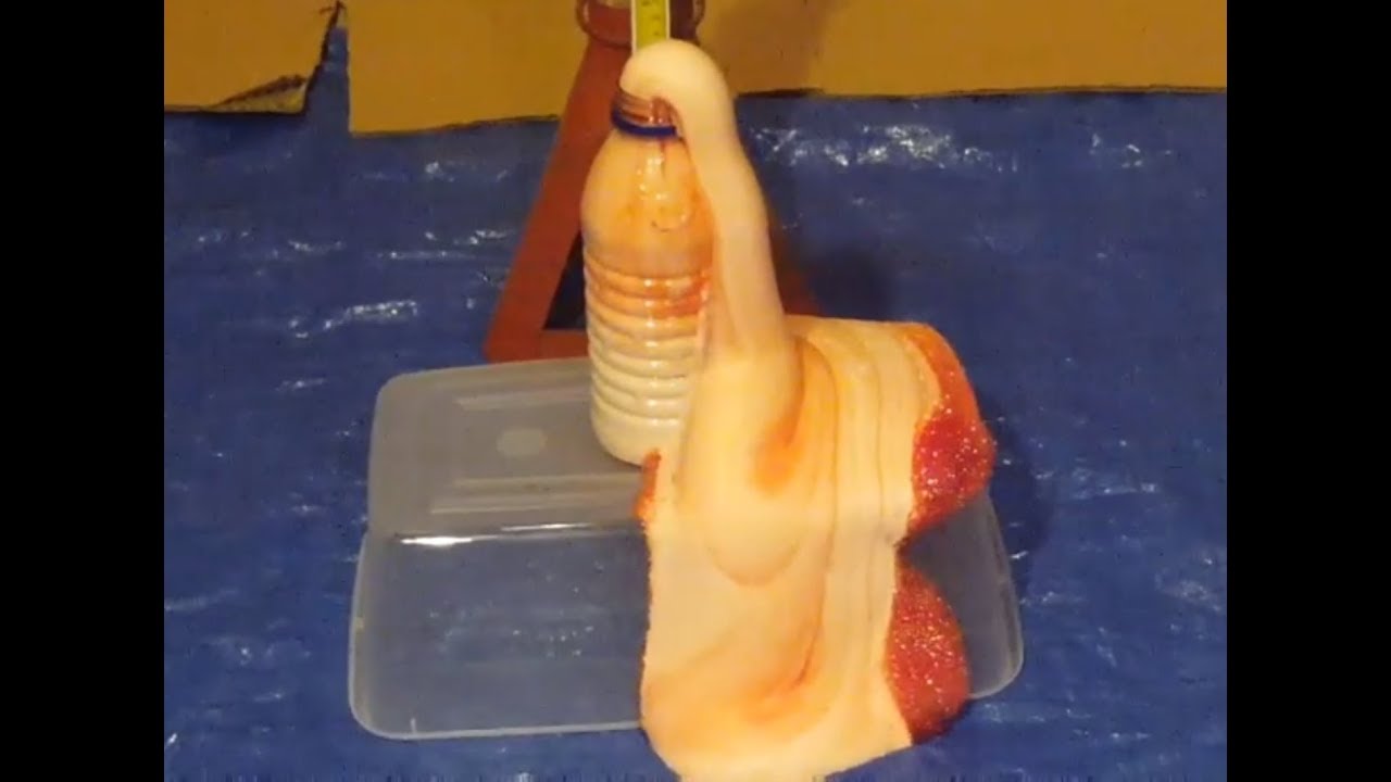 Low budget science experiment. Elephant's Toothpaste experiment.