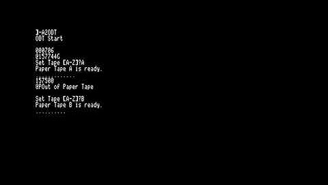 Apple II PDP-11 Card test2, Load BASIC Program