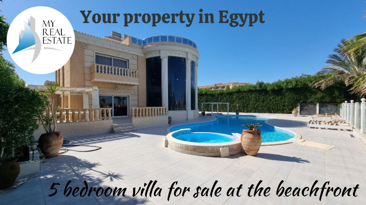 Luxury 5 bedroom villa for sale in a beachfront hotel, Hurghada, Red