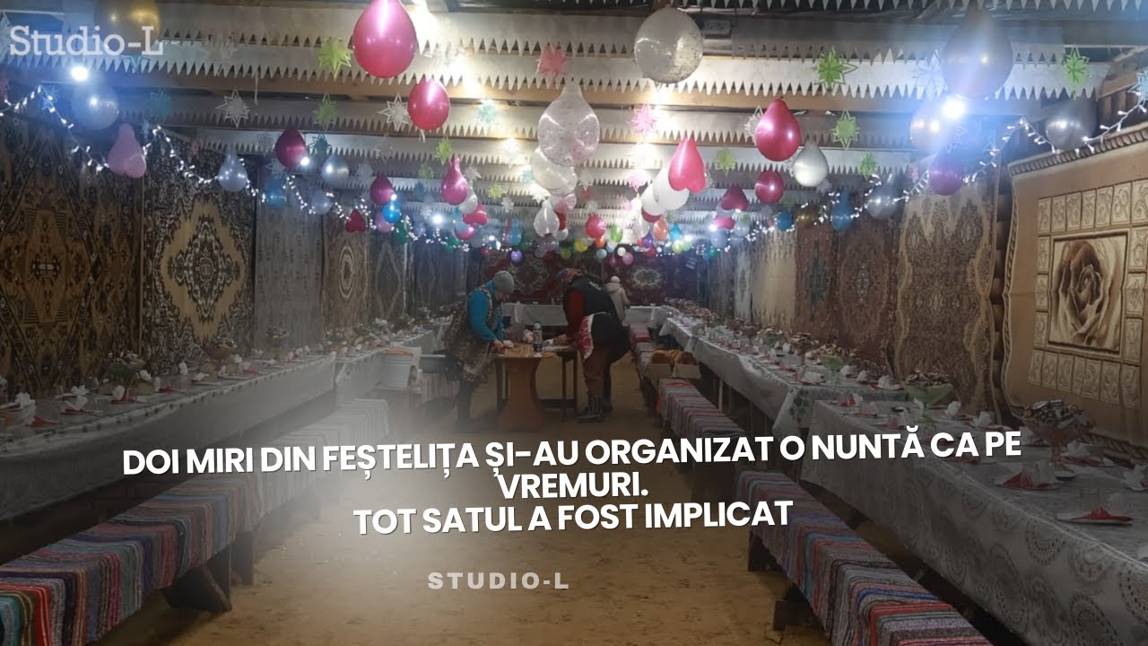 Doi miri din Feștelița și-au organizat o nuntă ca pe vremuri.Tot satul a fost implicat