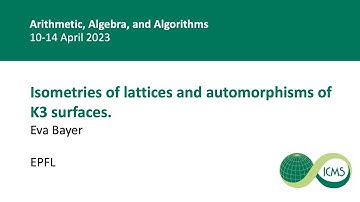 Isometries of lattices and automorphisms of K3 surfaces. Eva Bayer, 11/04/2023
