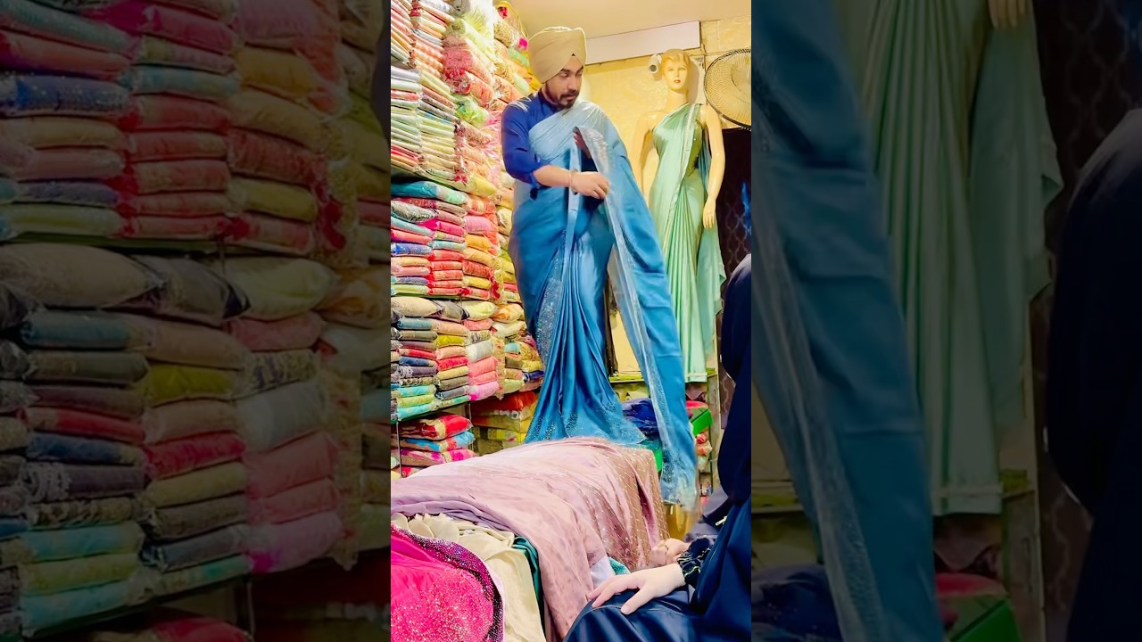 💥New Double Shade Zink Silk Saree 👗 Designer Look ✨ Trending Saree 2025🔥 